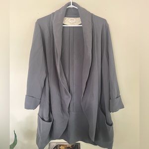 Aritzia Grey cardigan blazer
